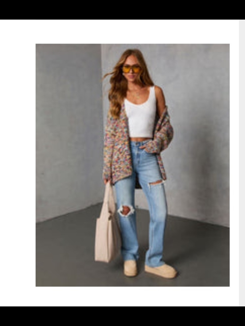 Soft Energy Multi Color Open Front Cardigan - Multi